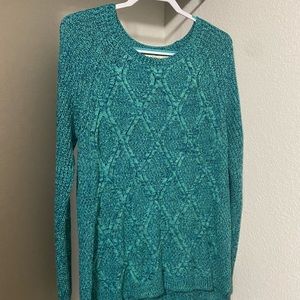 Aqua-greenish sweater!